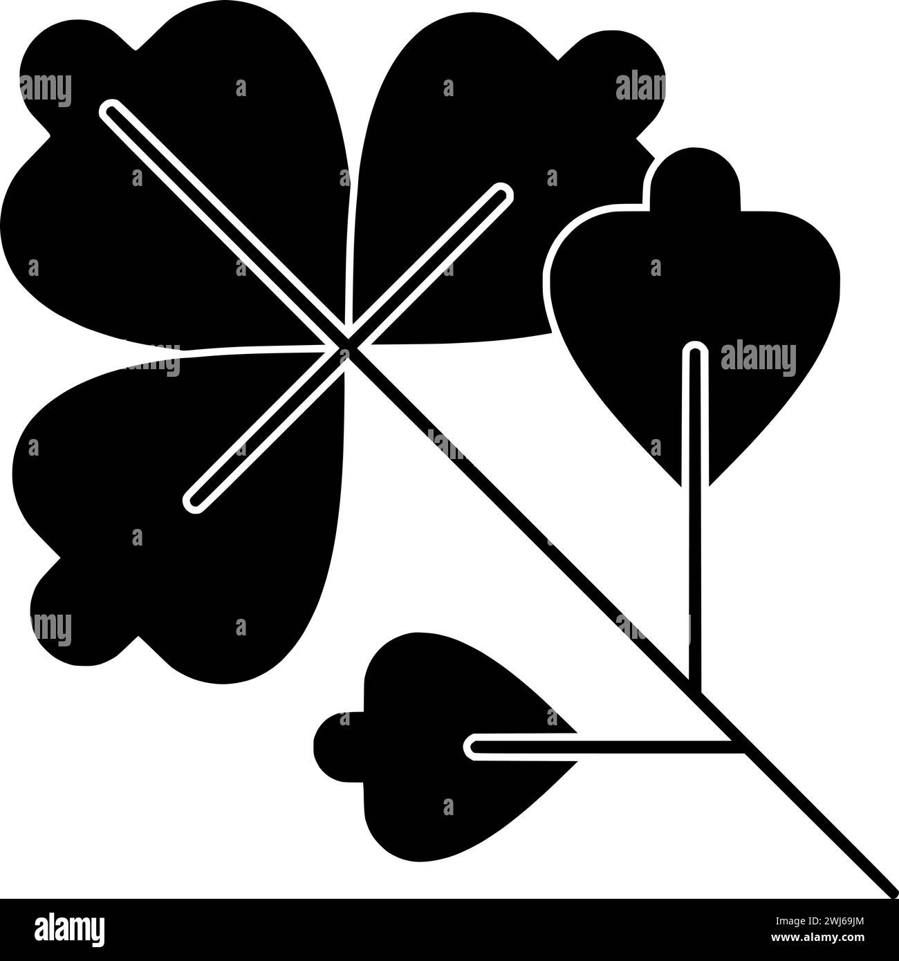 silhouette de coriandre noire ou illustration de feuille plate de feuilles de logo de coriandrum pour la nourriture avec icône d'ingrédient et herbe de forme végétale comme condiment à la graine Illustration de Vecteur