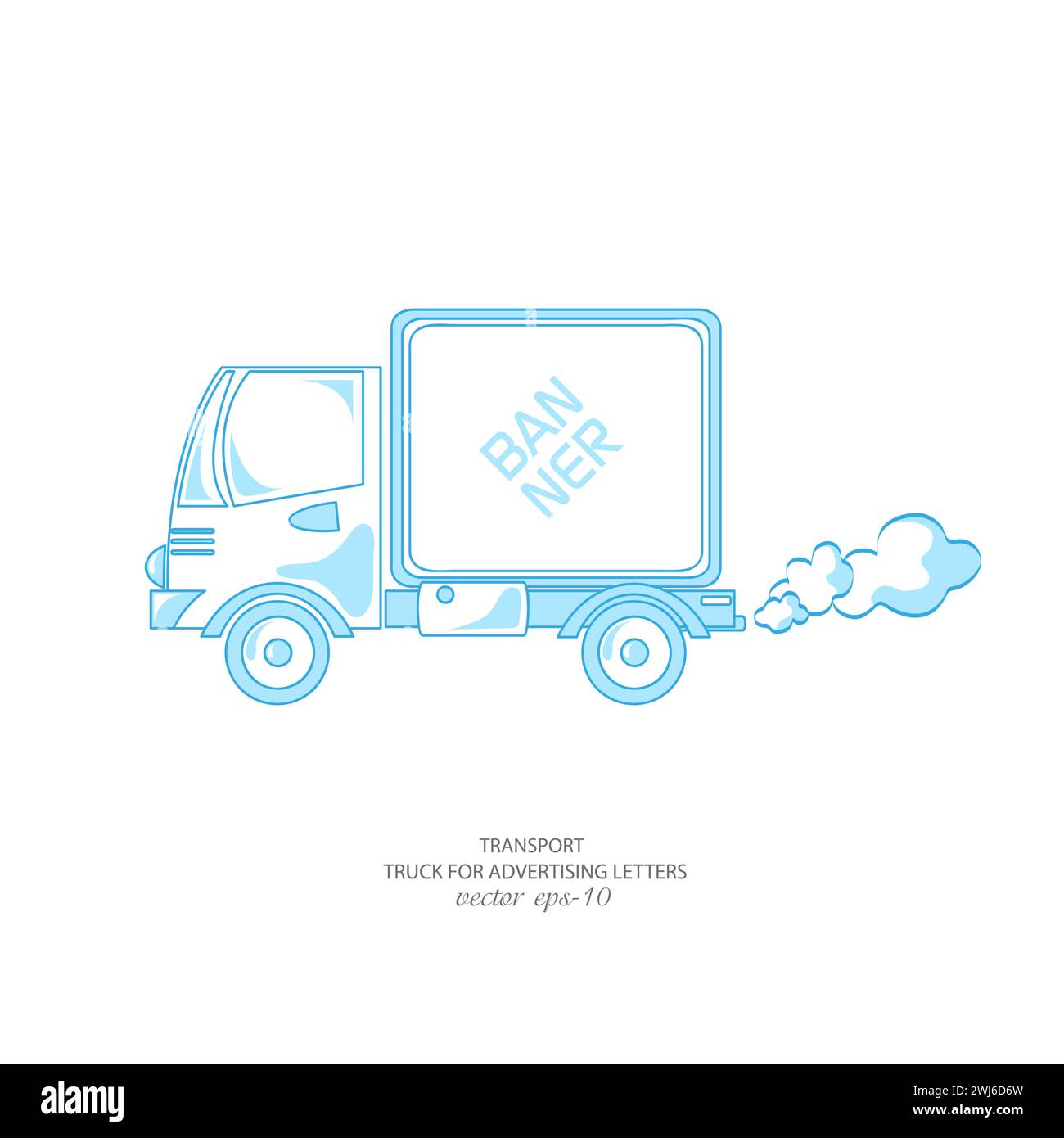 Vector Truck .Delivery design sur fond blanc .car bannière. Illustration de Vecteur