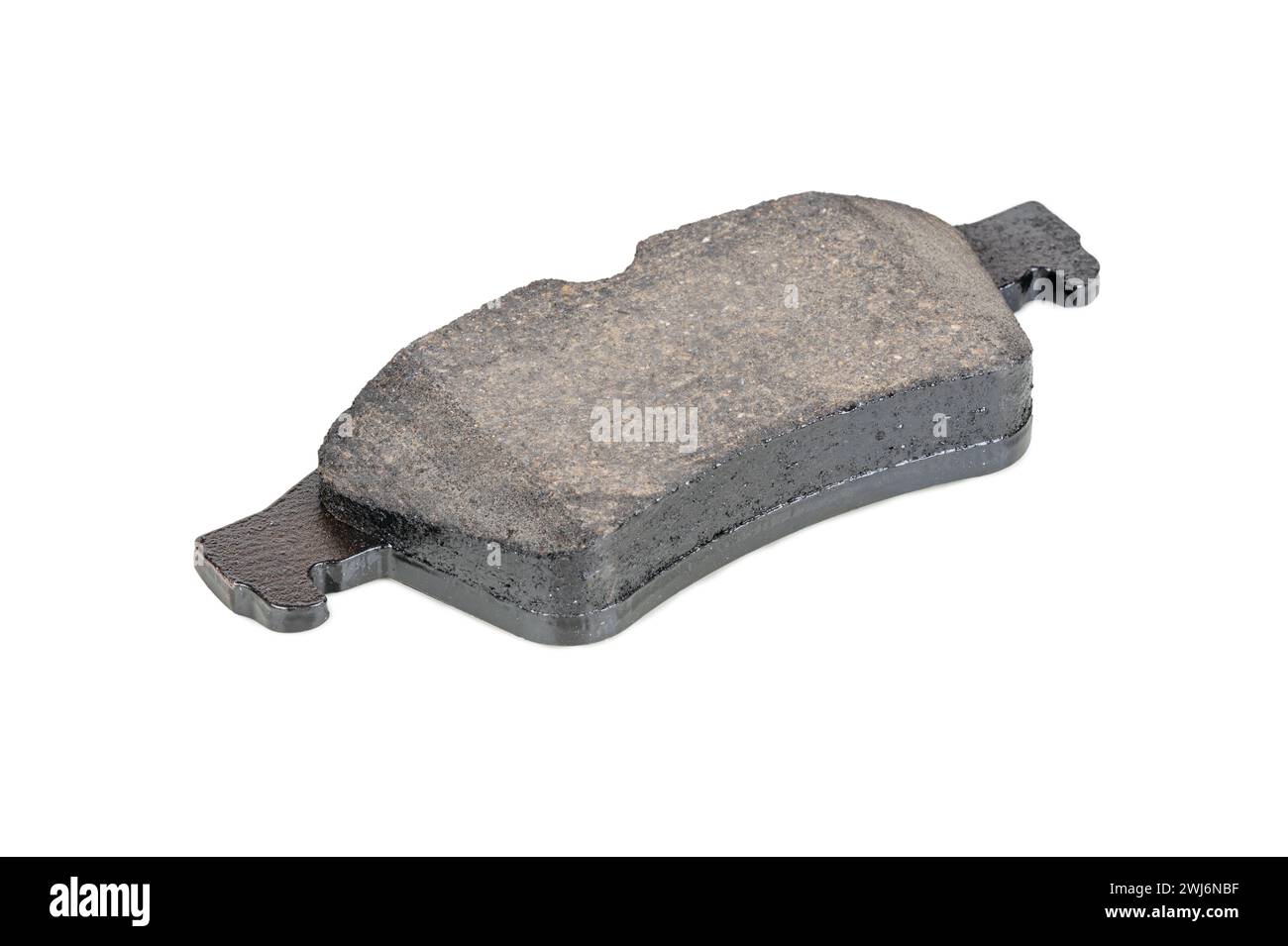 Plaquette de frein de voiture neuve isolée sur fond blanc Banque D'Images