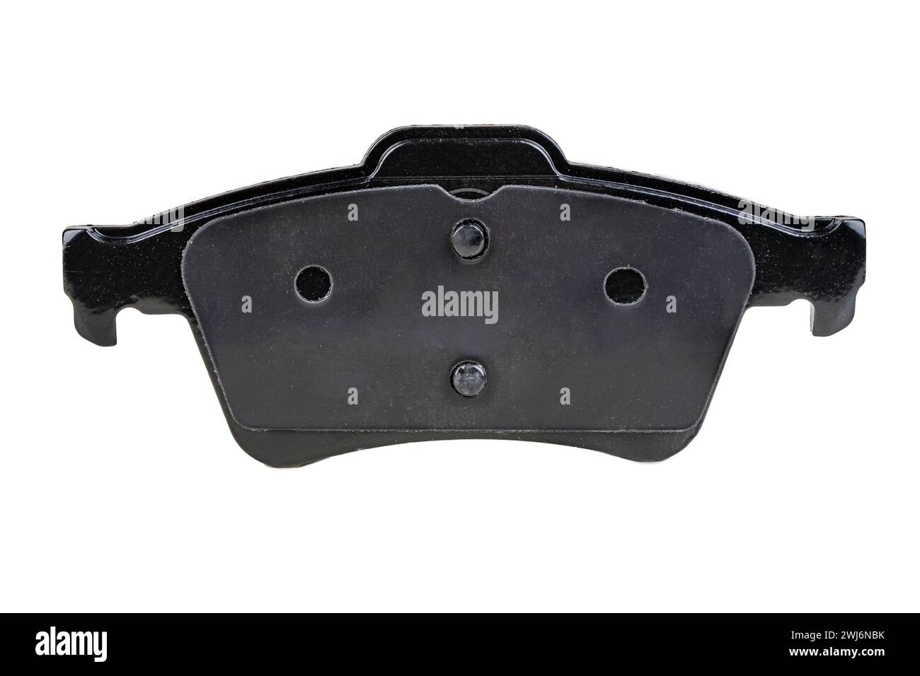 Plaquette de frein de voiture neuve isolée sur fond blanc Banque D'Images