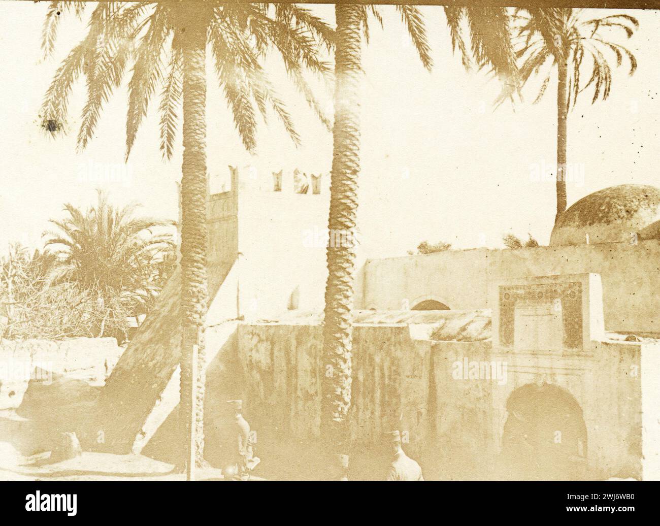 1912 Guerre italo-turque ou turco-italienne - tombe de Tripoli Marabutto Banque D'Images