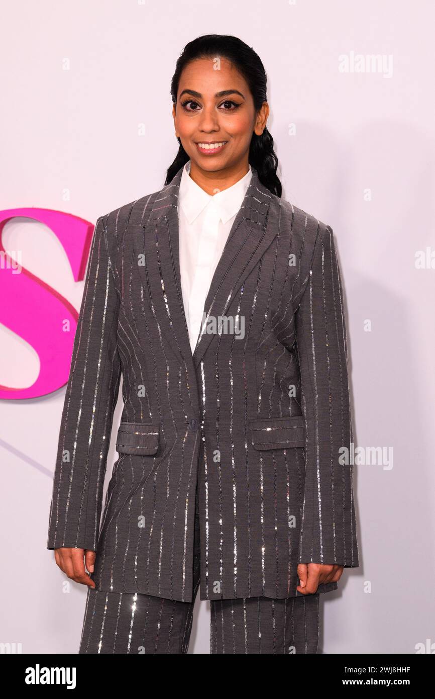 Londres, Royaume-Uni. 13 février 2023. Anjana Vasan assiste à la première européenne de Wicked Little Letters à Odeon luxe, Leicester Square, Londres. Le crédit photo devrait se lire comme suit : Matt Crossick/Empics/Alamy Live News Banque D'Images