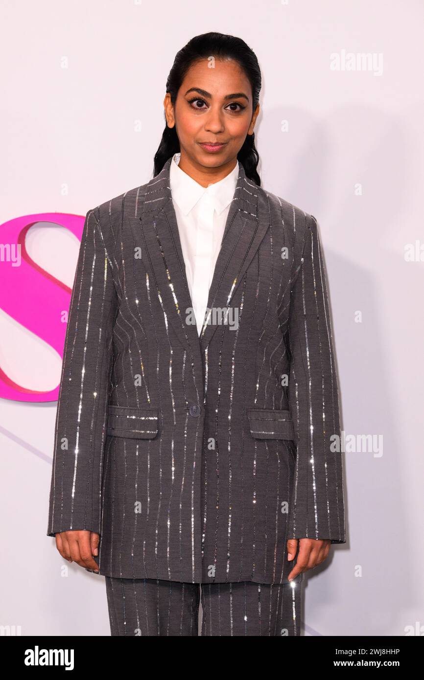 Londres, Royaume-Uni. 13 février 2023. Anjana Vasan assiste à la première européenne de Wicked Little Letters à Odeon luxe, Leicester Square, Londres. Le crédit photo devrait se lire comme suit : Matt Crossick/Empics/Alamy Live News Banque D'Images