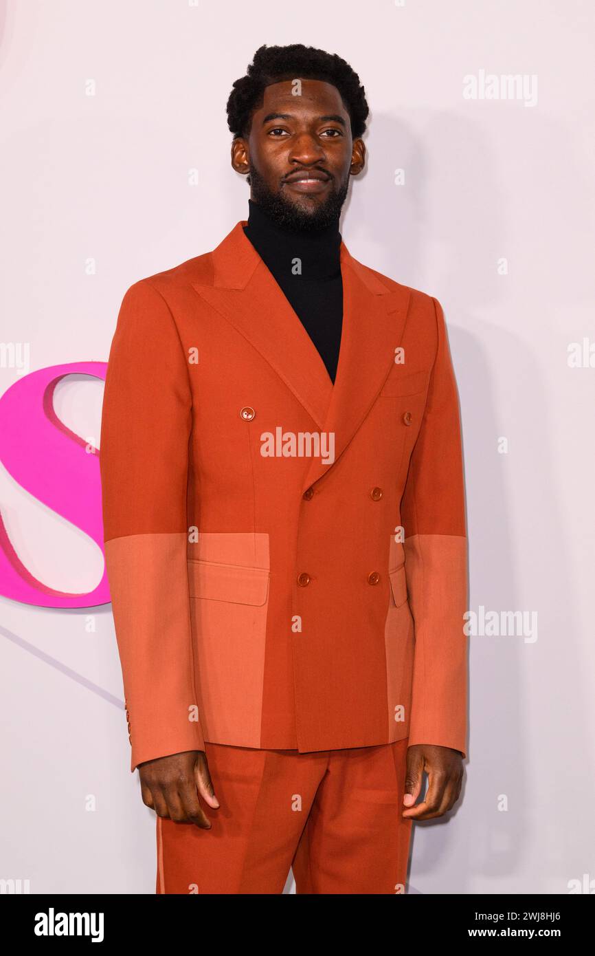 Londres, Royaume-Uni. 13 février 2023. Malachi Kirby assiste à la première européenne de Wicked Little Letters à Odeon luxe, Leicester Square, Londres. Le crédit photo devrait se lire comme suit : Matt Crossick/Empics/Alamy Live News Banque D'Images