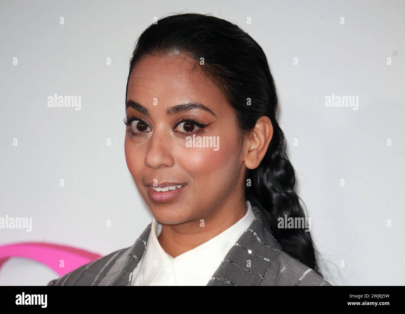 Londres, Royaume-Uni. 13 février 2024. Anjana Vasan assiste à la première européenne de "Wicked Little Letters" à l'Odeon luxe Leicester Square à Londres. Crédit : SOPA images Limited/Alamy Live News Banque D'Images