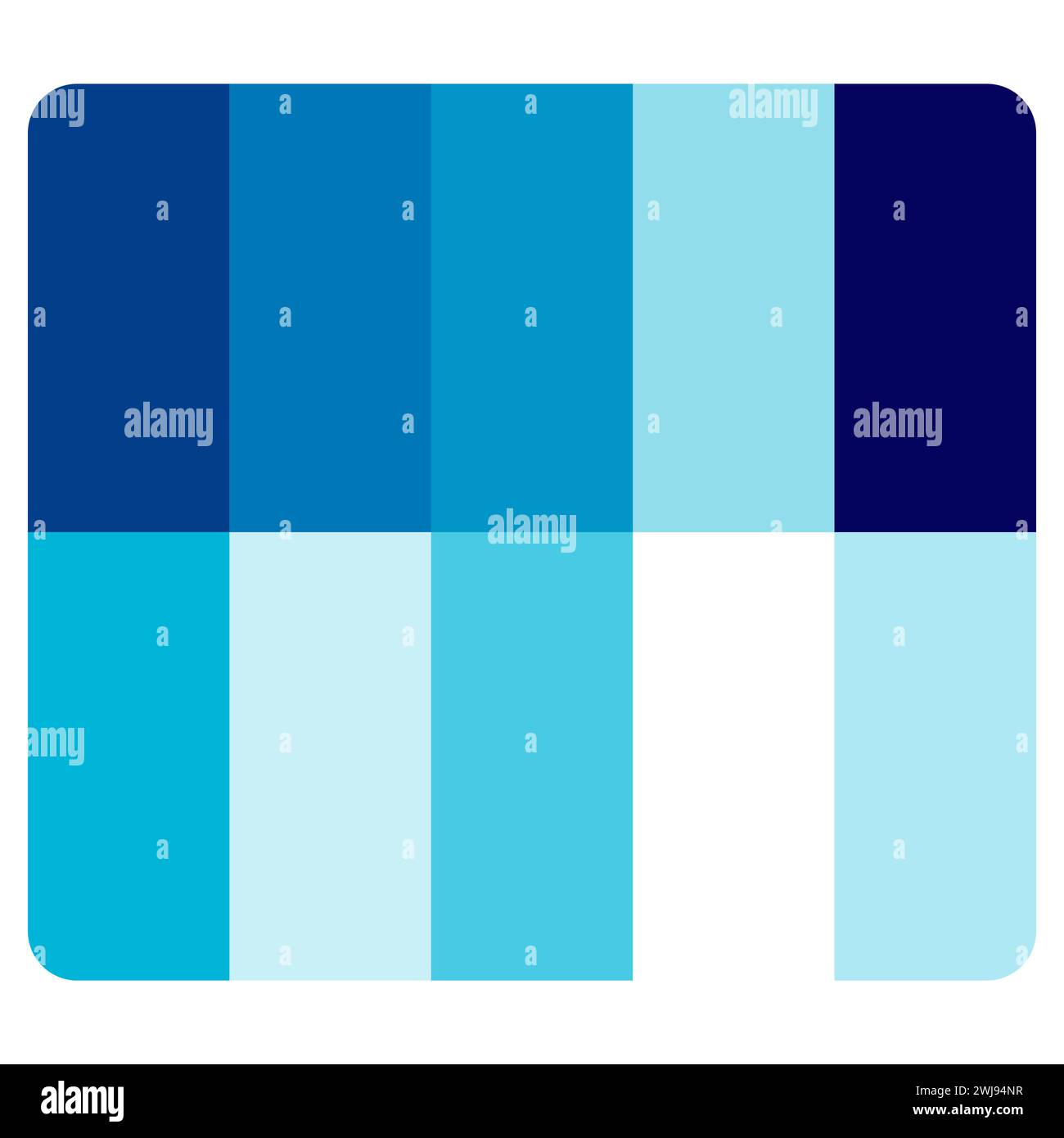 Illustration vectorielle avec palette. Palette de couleurs de contretypage. Palette de guides de couleurs tendance mode. Guide de couleurs HEXADÉCIMAL RVB Swatch Catalog Collection. Illustration de Vecteur