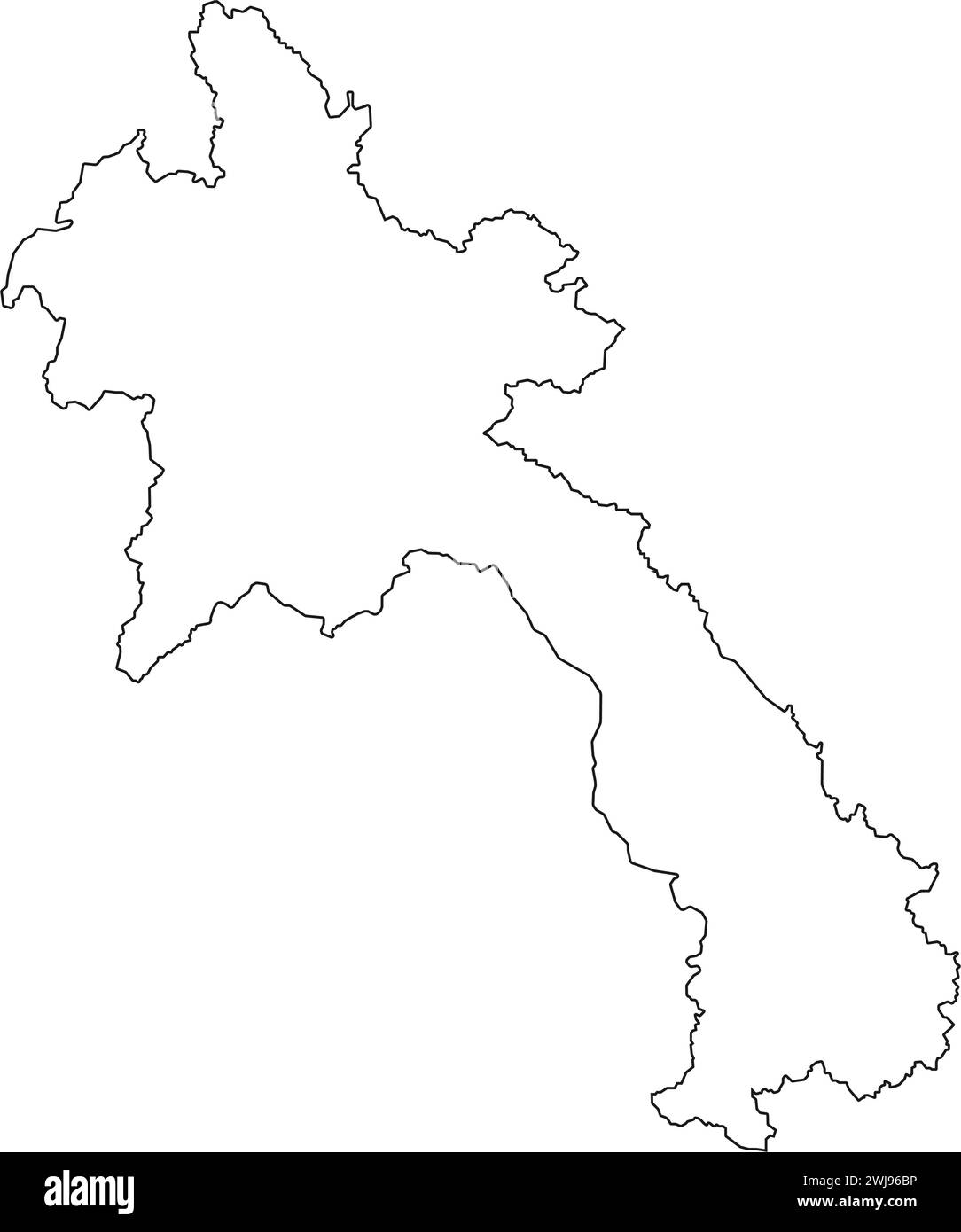 conception d'illustration vectorielle d'icône de carte du laos Illustration de Vecteur