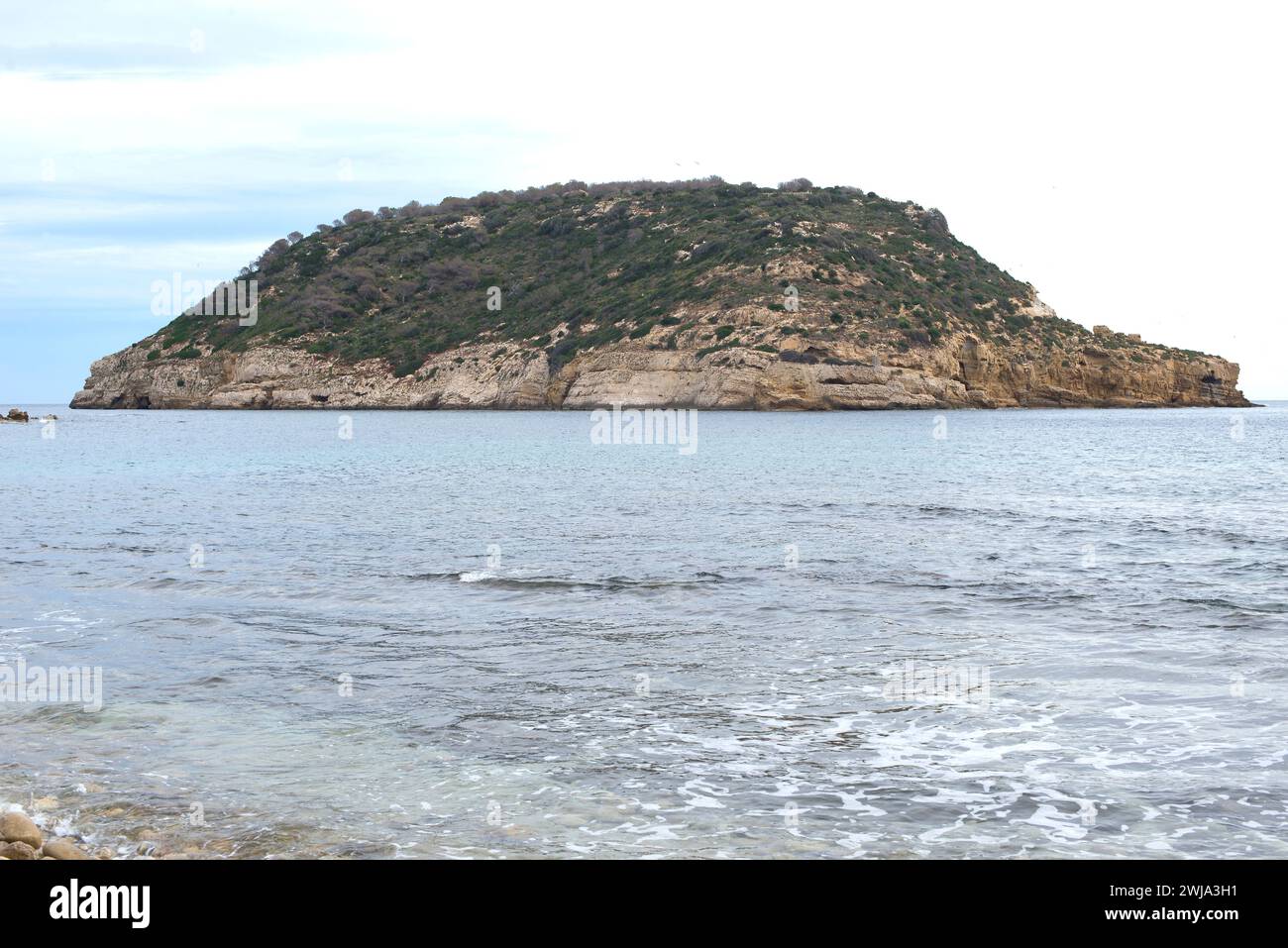 Île de Portitxol. Javea, Alicante, Comunidad Valenciana, Espagne. Banque D'Images
