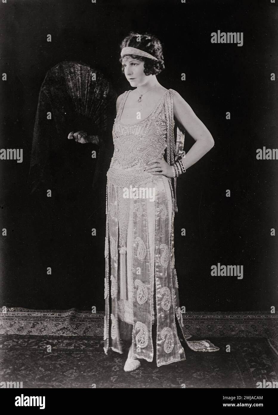 Célèbre actrice américaine et productrice de films de l'ère du muet, Norma Marie Talmadge (1894-1957) Banque D'Images