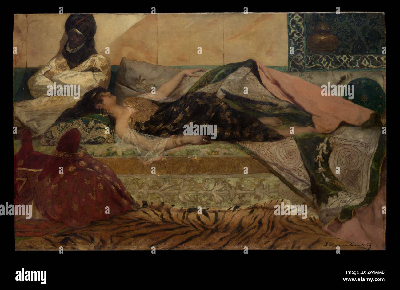 Odalisque Benjamin-constant (Jean-Joseph-Benjamin constant) Banque D'Images
