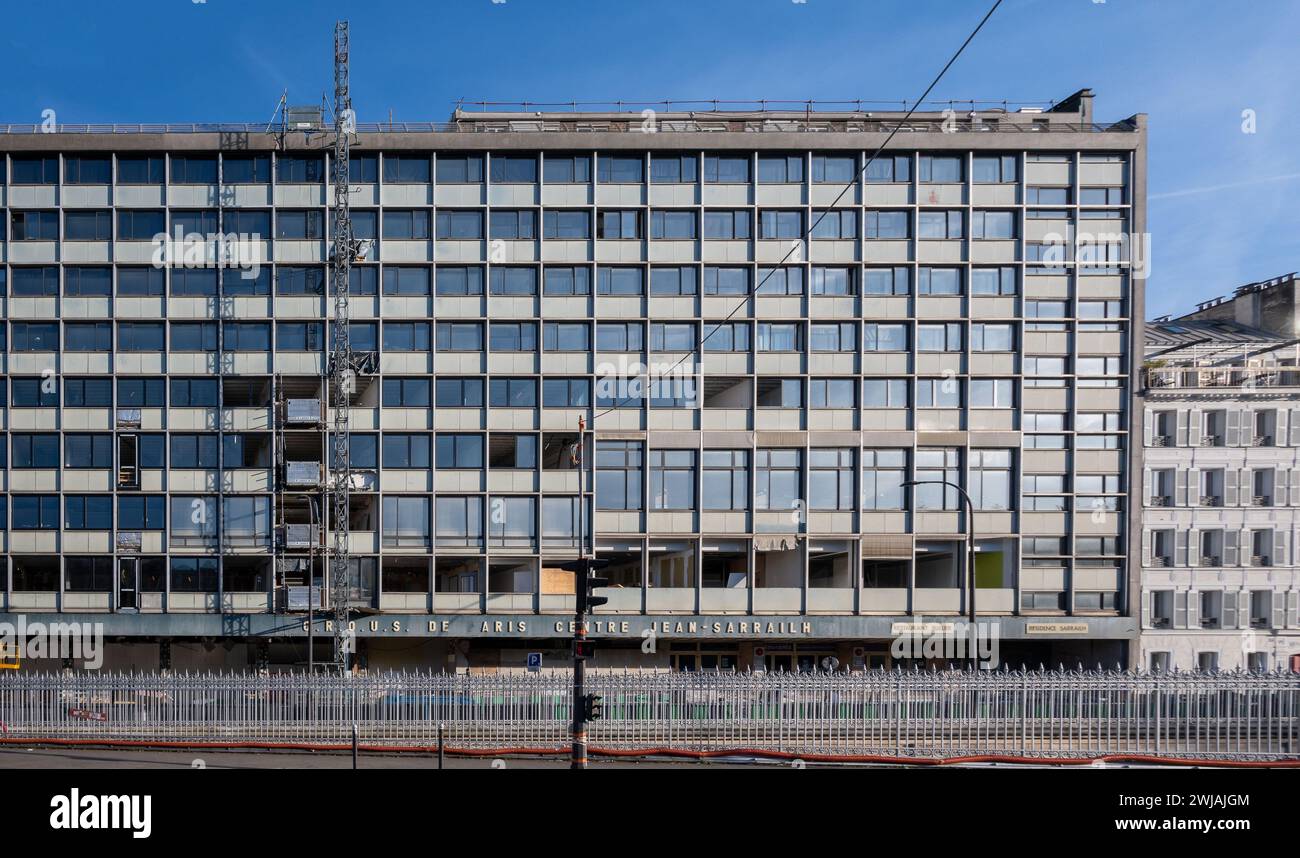 Paris, France, résidence Jean Sarrailh en construction dans le 6ème arrondissement de Paris, éditorial seulement. Banque D'Images