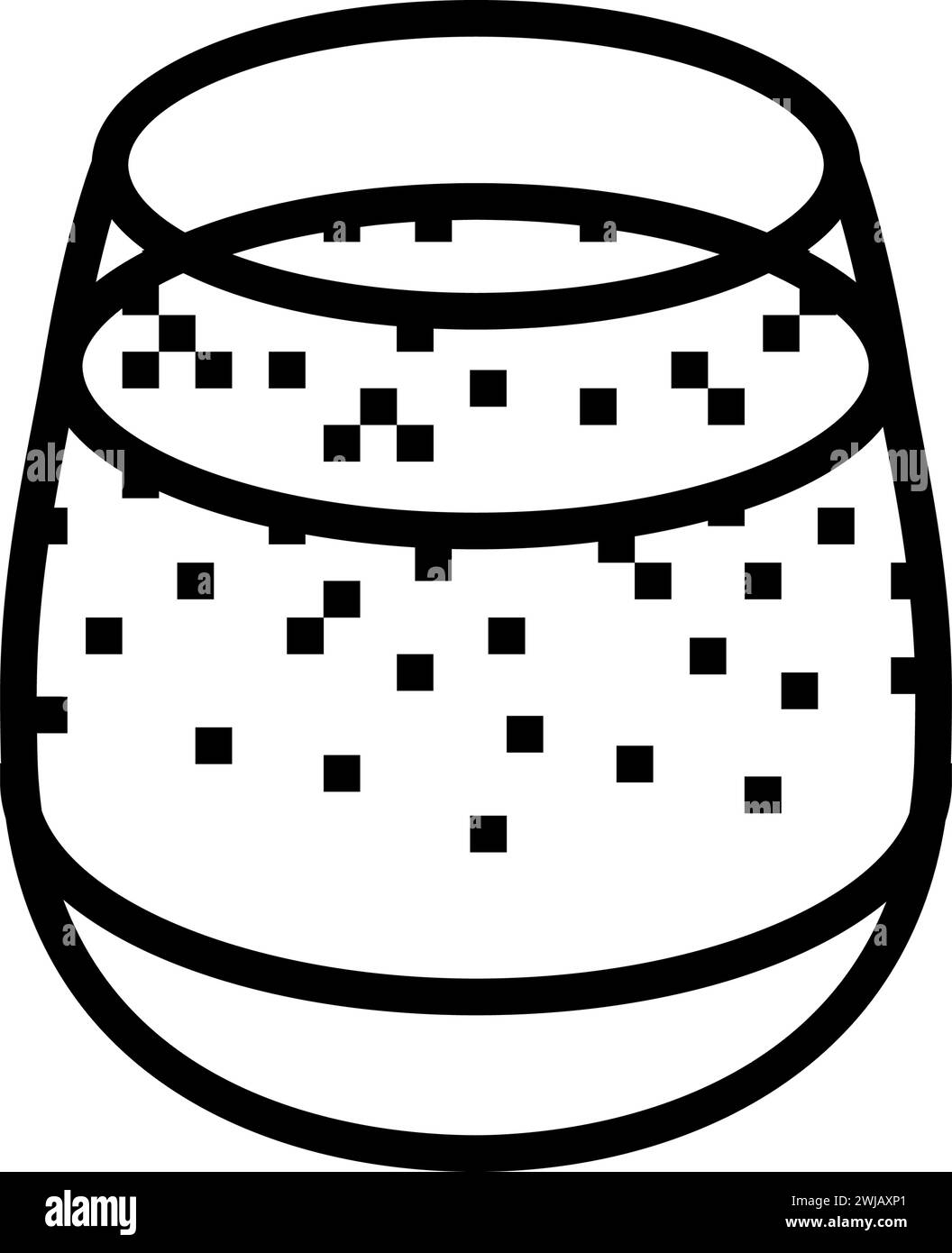 illustration vectorielle d'icône de ligne de cuisine indienne masala chai Illustration de Vecteur