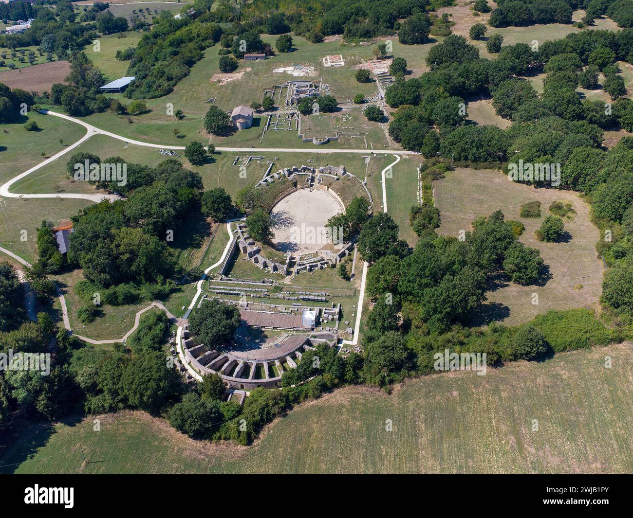 San Gemini (Italie, Ombrie, province de Terni), zone archéologique de Carsulae Banque D'Images