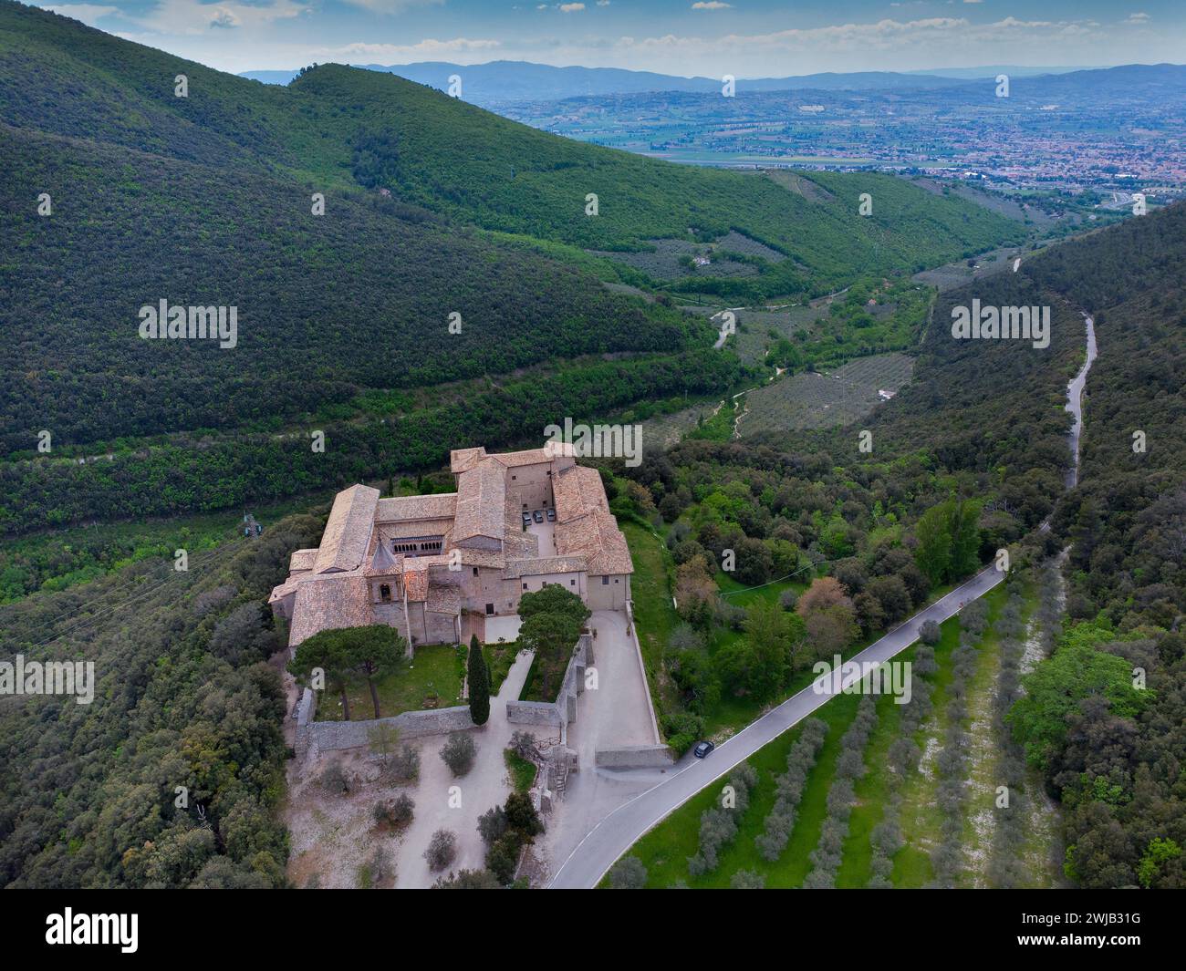 Foligno (Italie, Ombrie, province de Pérouse), abbaye de Sassovivo Banque D'Images