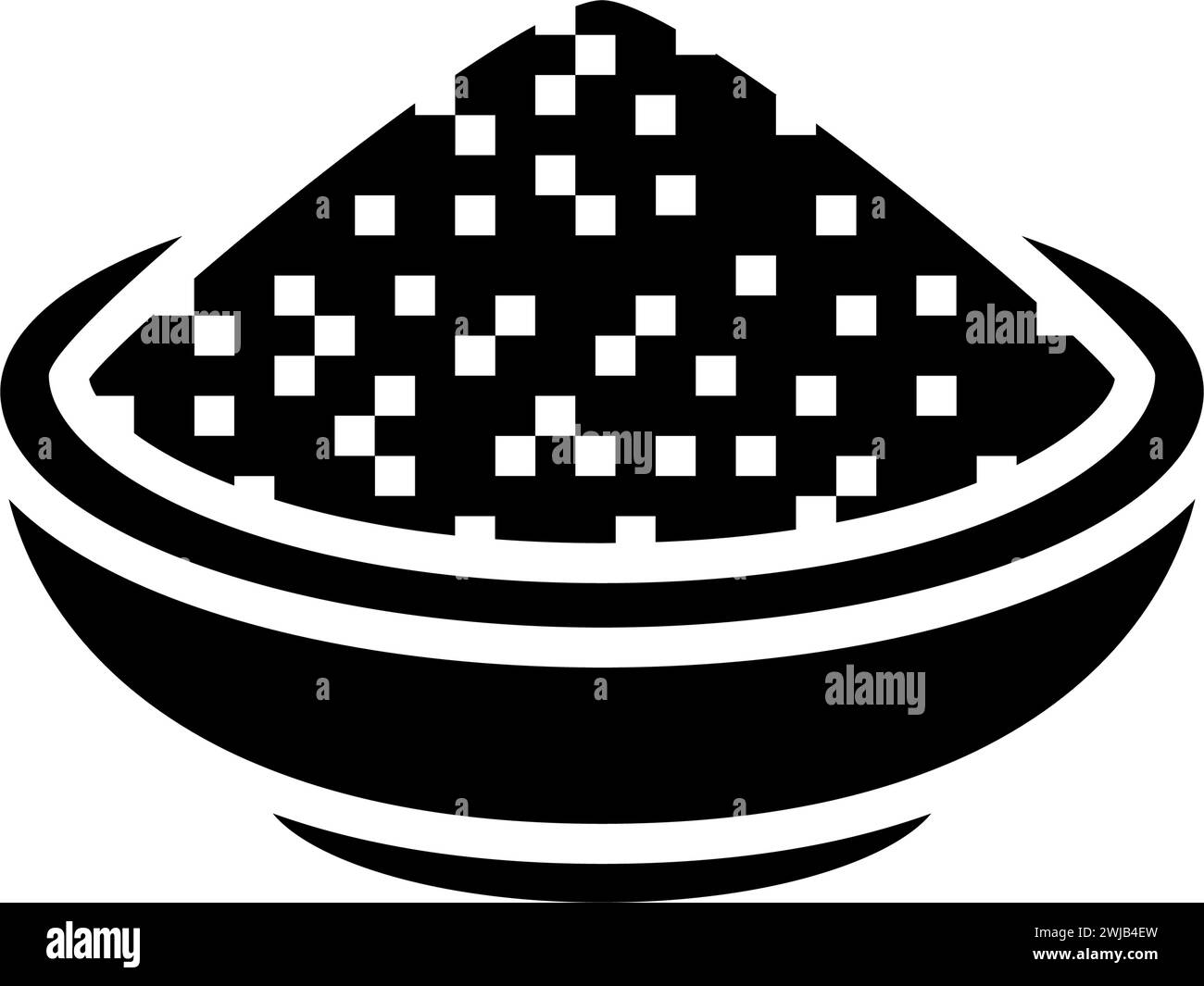 illustration vectorielle d'icône de glyphe de cuisine indienne garam masala Illustration de Vecteur