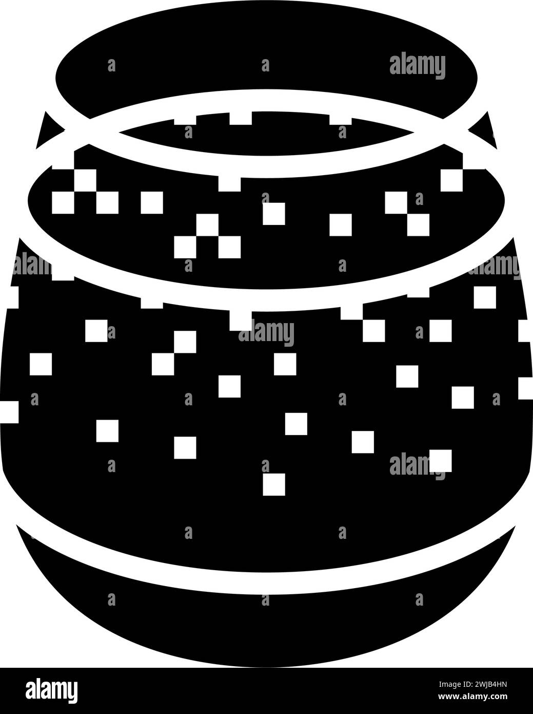 illustration vectorielle d'icône de glyphe de cuisine indienne masala chai Illustration de Vecteur