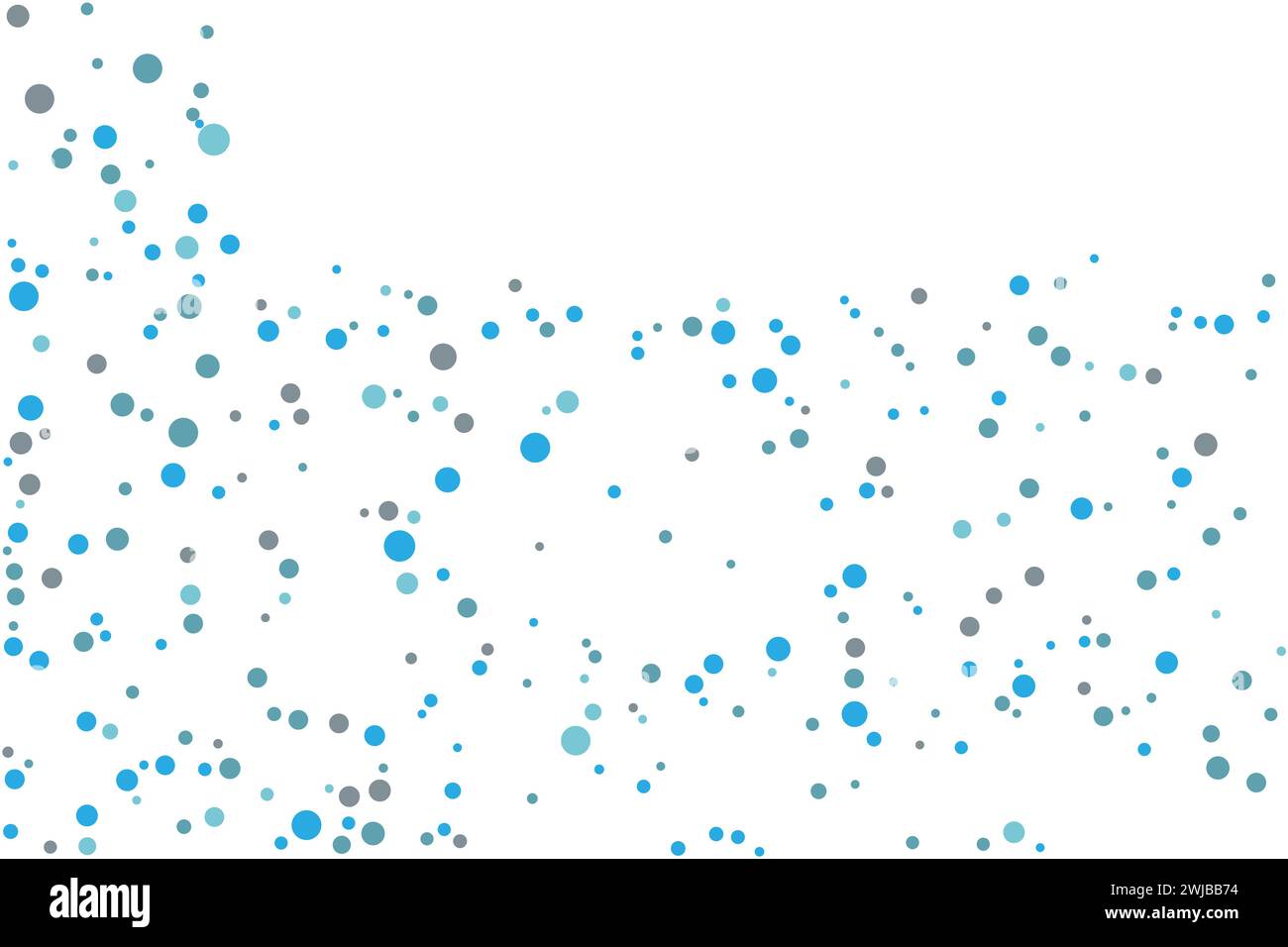 Conception de motif vectoriel de forme de sphères bleu clair pour affiches, bannières. Abstrait décoratif flou avec des bulles Illustration de Vecteur