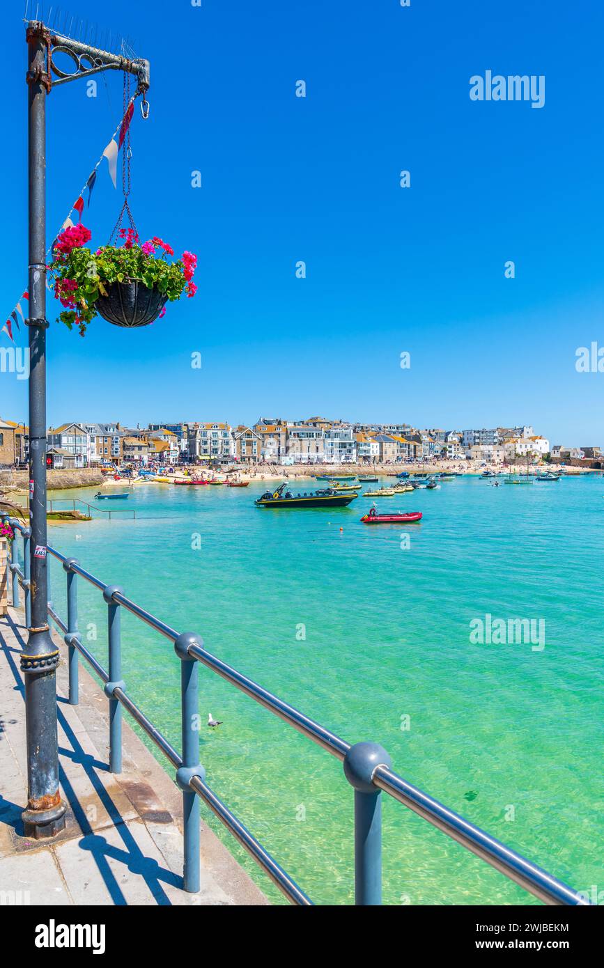 Harbour, St Ives, Cornwall, Angleterre, Royaume-Uni, Europe Banque D'Images