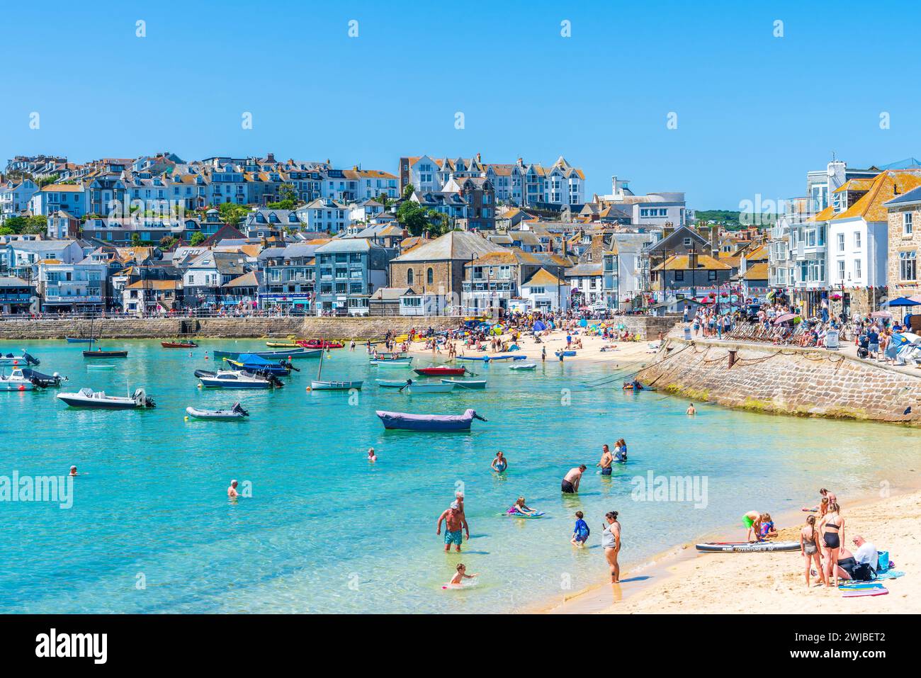 Harbour Sand, St Ives, Cornwall, Angleterre, Royaume-Uni, Europe Banque D'Images