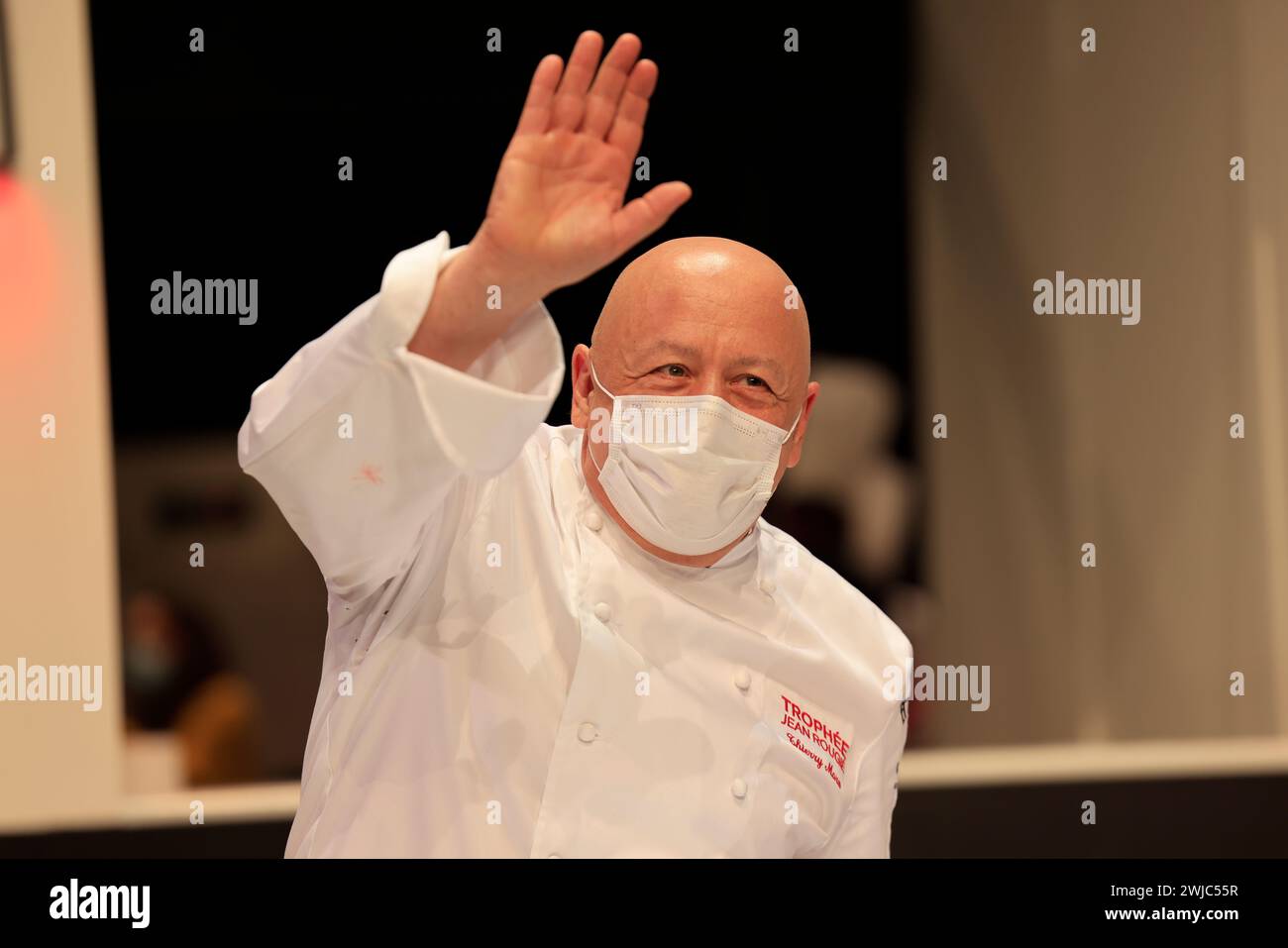 Thierry Marx, chef emblématique doublement étoilé, préside le jury du Trophée Jean-Rougié à Sarlat en Périgord Noir. Ce concours gastronomique a Banque D'Images