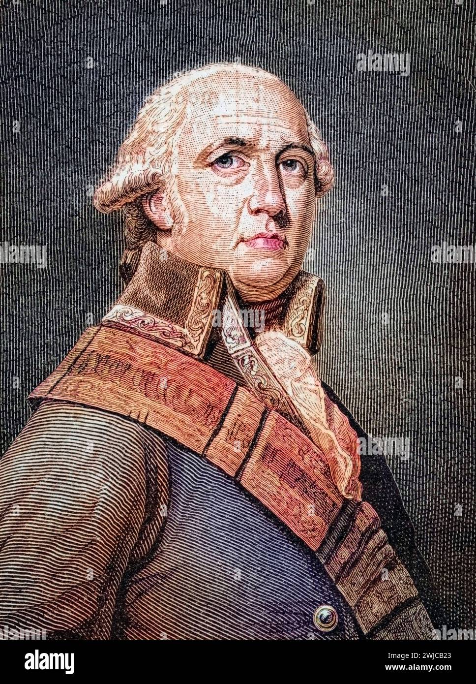Alexander Wassiljewitsch Suworow-Rymnikski geb. 24. Novembre 1730 à Moskau Gest. 18. Mai 1800 à Sankt Petersburg War ein russischer Generalissimus u Banque D'Images
