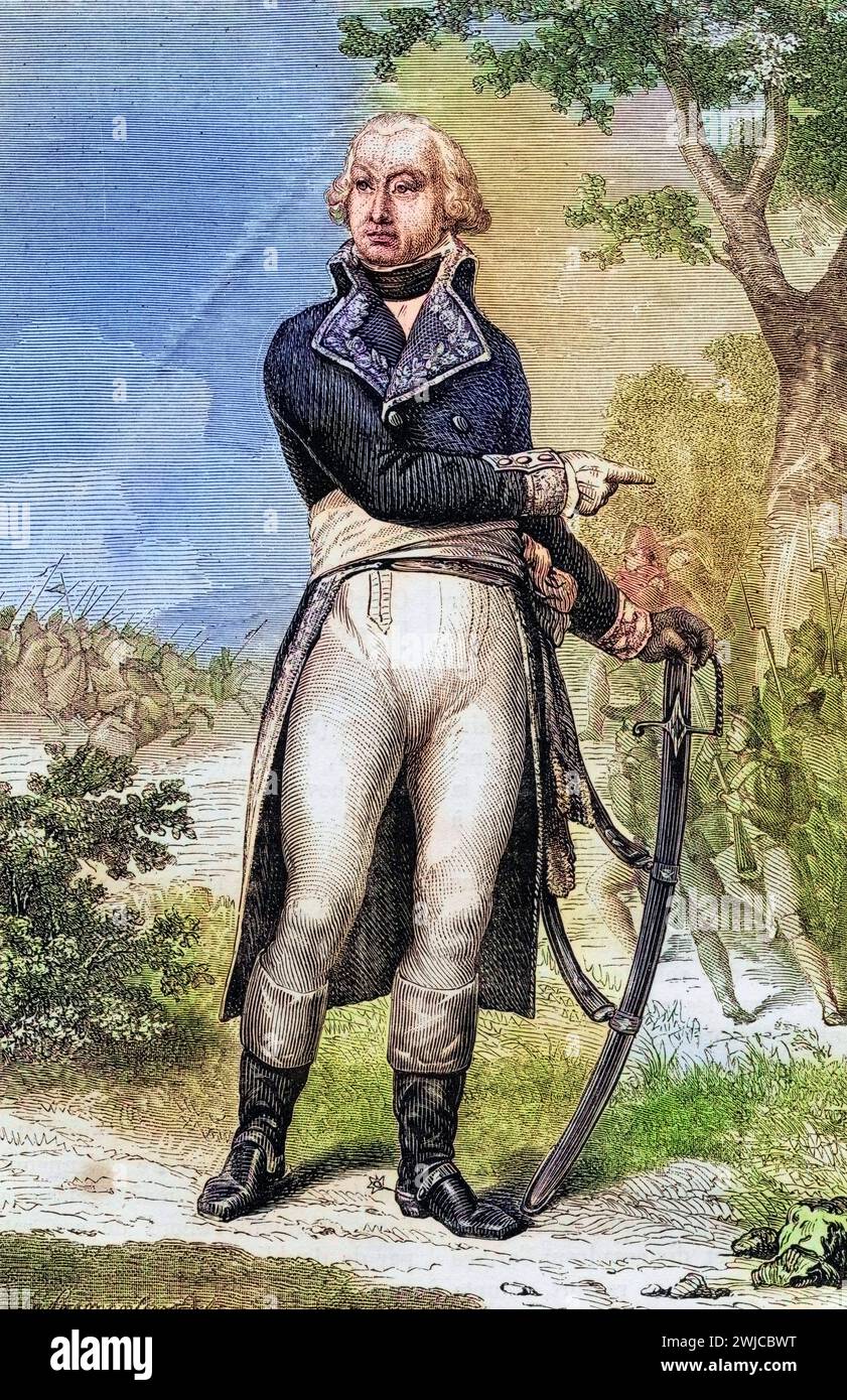 Barthélemy Louis Joseph Scherer geb. 18. Décembre 1747 à Delle territoire de Belfort est. 19. Août 1804 à Chauny War ein General der Ersten Franz Banque D'Images