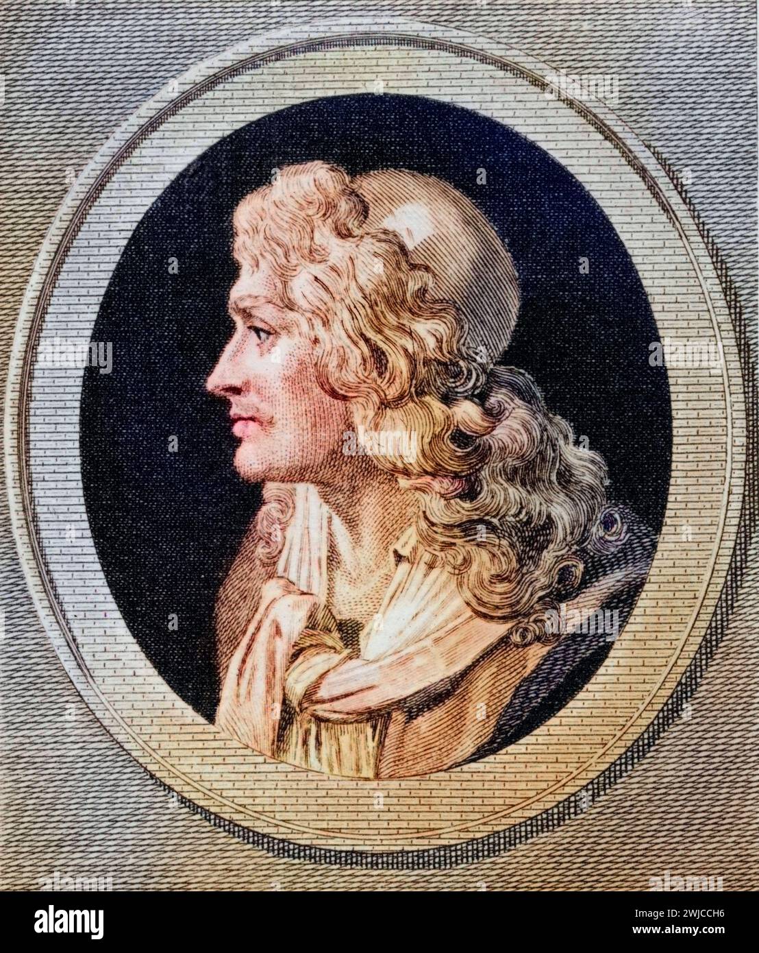 Jean-Baptiste Poquelin alias Molière getauft AM 15. Januar 1622 à Paris est. 17 février 1673 ebenda War ein Französischer Schauspieler, Theaterdire Banque D'Images