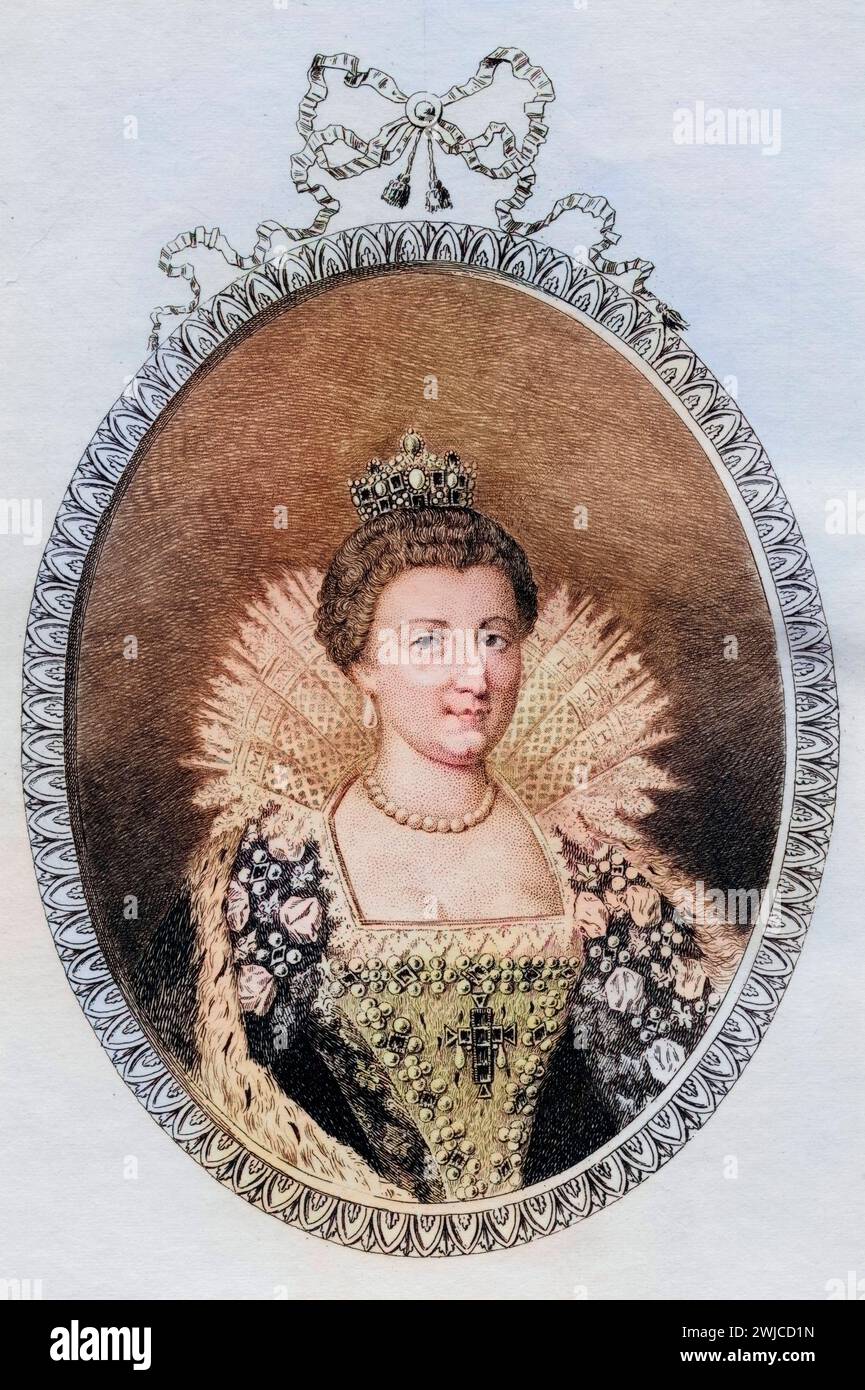 Maria de Medici, Maria dei Medici, Deutsch Maria von Medici geb. 26. Avril 1575 im Palazzo Pitti, Florenz Gest. 3. Juillet 1642 à Köln entstammte väterl Banque D'Images