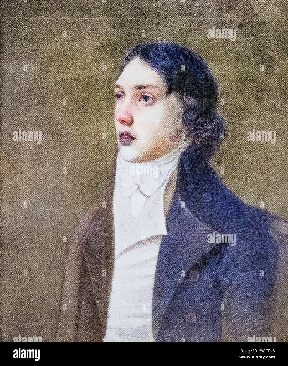 Samuel Taylor Coleridge geb. 21. Oktober 1772 à Ottery St Mary Gest. 25. Juli 1834 in Highgate War ein englischer Dichter der Romantik, Kritiker und Banque D'Images