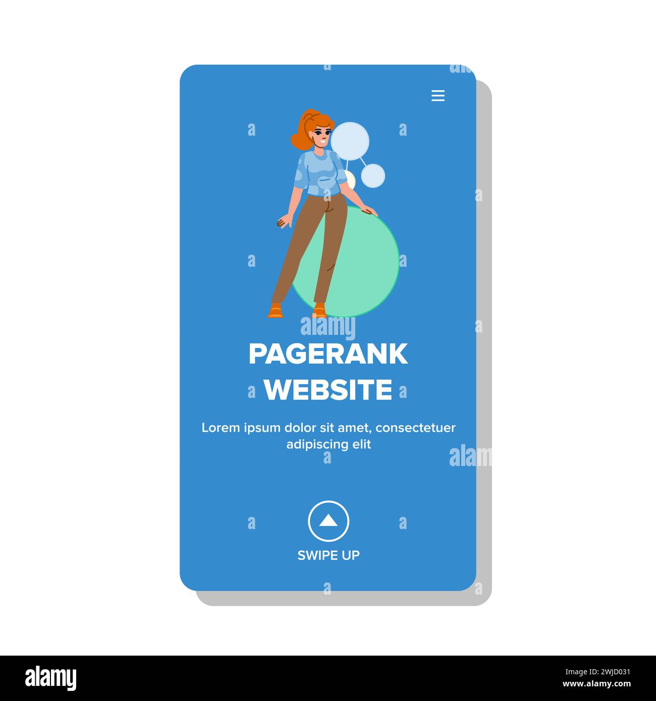vecteur interne de site web pagerank Illustration de Vecteur