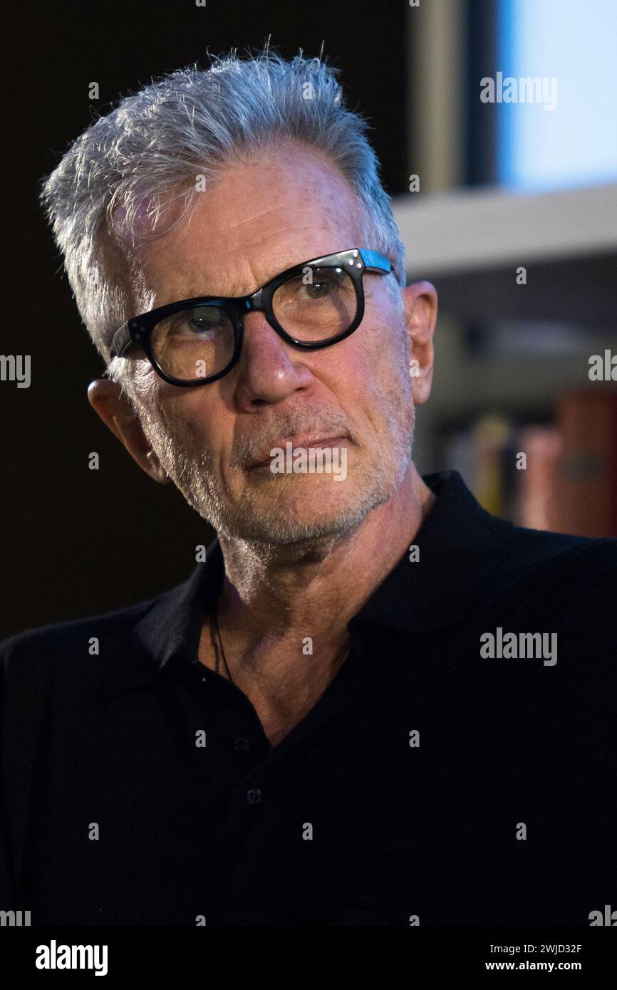 Turin, Italie. 13 février 2024. Lancement du livre de l'auteur américain Michael Cunningham à Turin, Italie crédit : Marco Destefanis/Alamy Live News Banque D'Images