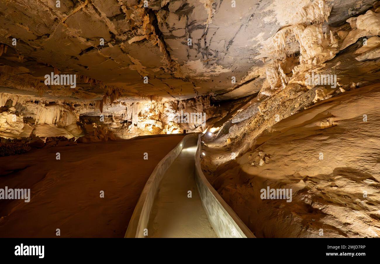 Dans la grotte Al Hoota, à Al-Hamra', gouvernorat ad Dakhiliyah, Oman Banque D'Images