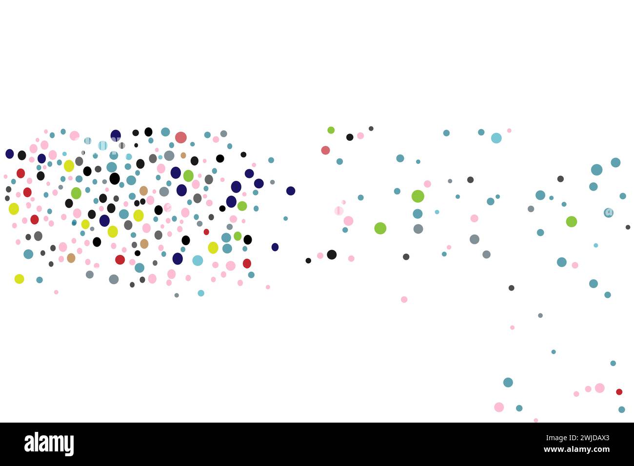 Conception de motif vectoriel de forme de sphères colorées légères pour affiches, bannières. Abstrait décoratif flou avec des bulles. Illustration de Vecteur