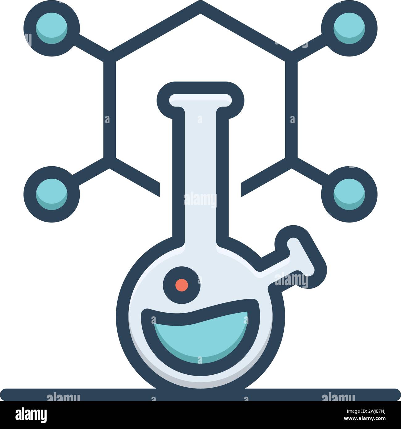 Icône pour produit chimique, laboratoire Illustration de Vecteur