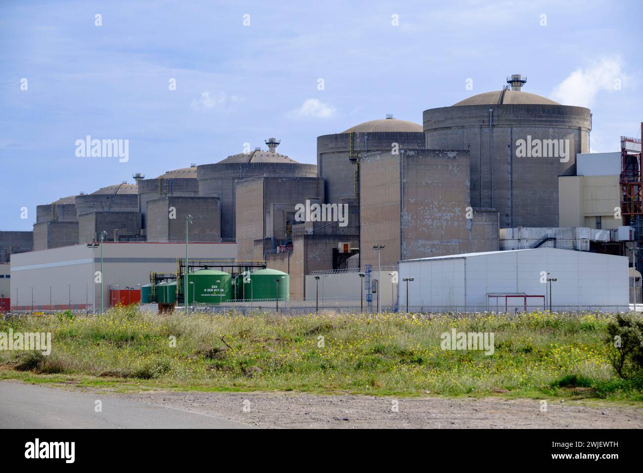 La centrale nucléaire de Gravelines (Nord de la France) Banque D'Images