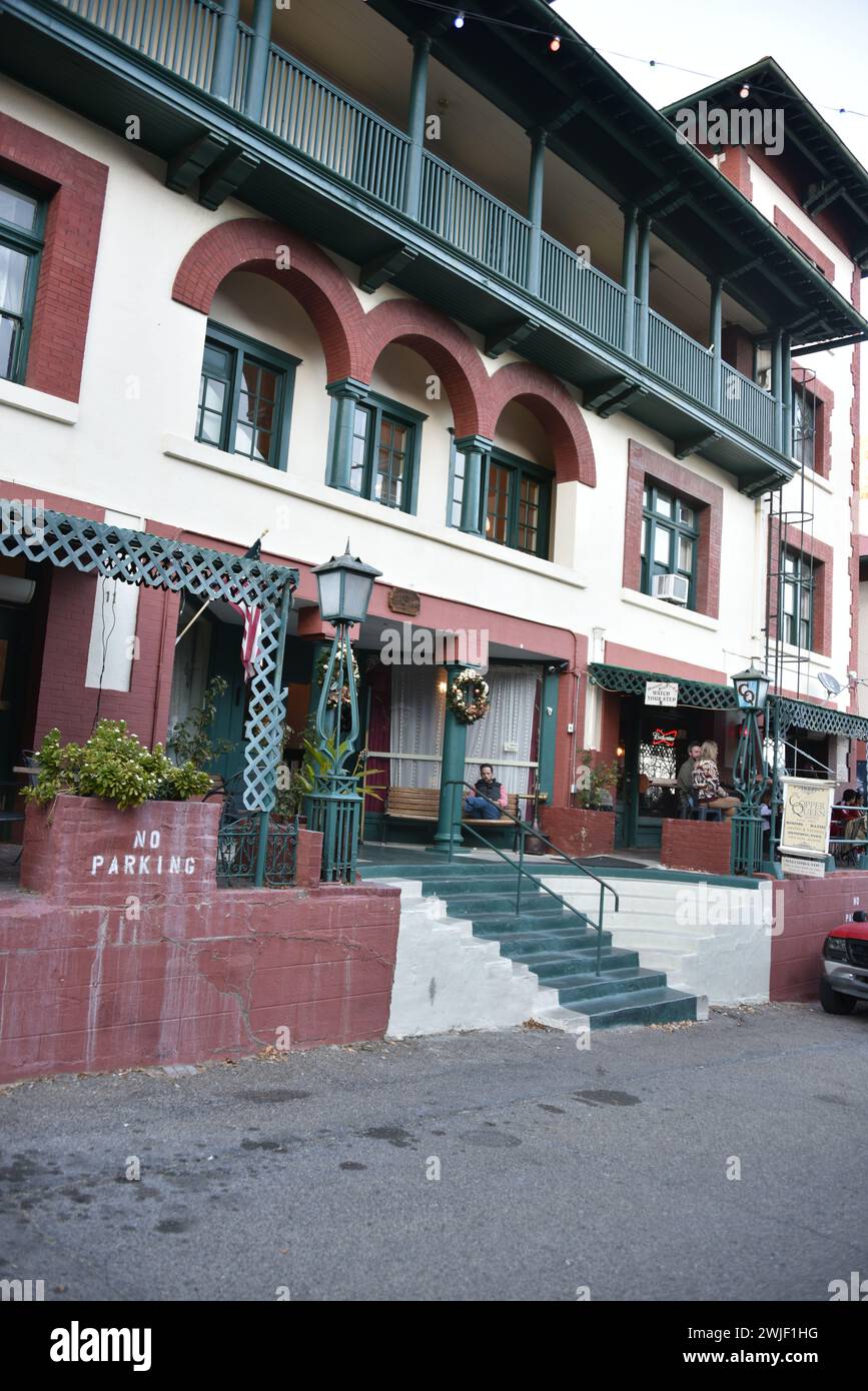 Bisbee, Arizona, 30 décembre 2023. L'hôtel Copper Queen a ouvert en 1902 par Phelps Dodge pour fournir des chambres / repas pour les clients et les investisseurs miniers lors de la visite de la mine Banque D'Images