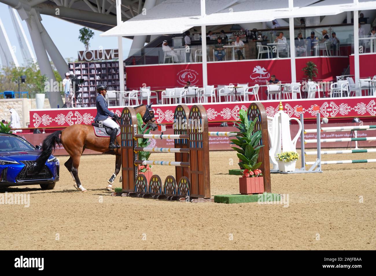 Le festival équestre international H The Amir Sword débute au Longines Al Shaqab Outdoor à Doha Qatar Banque D'Images