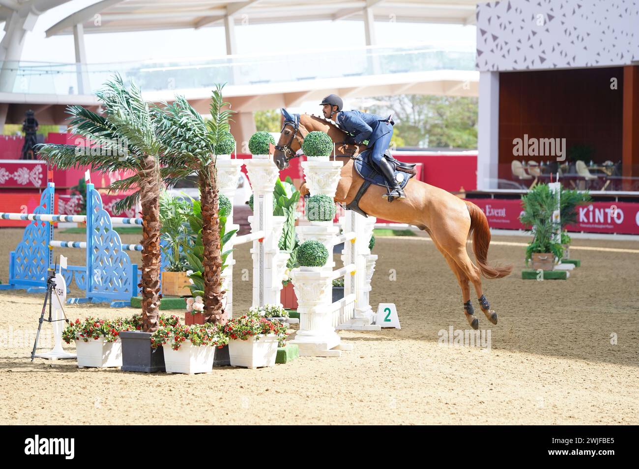 Le festival équestre international H The Amir Sword débute au Longines Al Shaqab Outdoor à Doha Qatar Banque D'Images