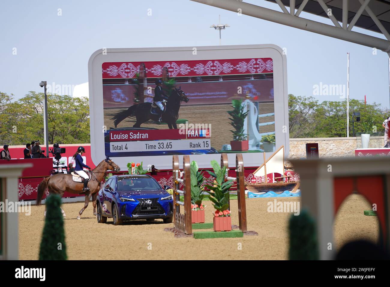 Le festival équestre international H The Amir Sword débute au Longines Al Shaqab Outdoor à Doha Qatar Banque D'Images