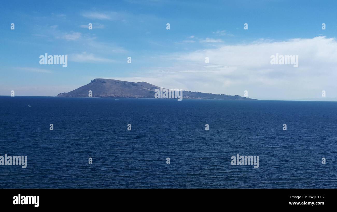 Île Amantani sur le lac Titicaca Banque D'Images