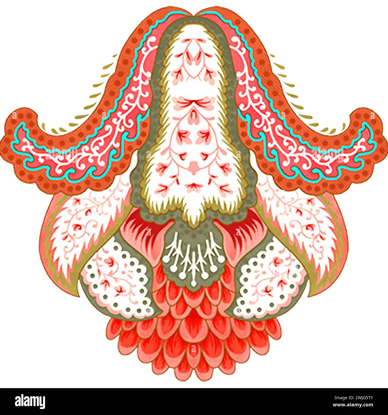 Textile numérique beau motif motif motif motif abstrait multi motif art coloré pour les vêtements de femmes, motif imprimé numérique Illustration de Vecteur