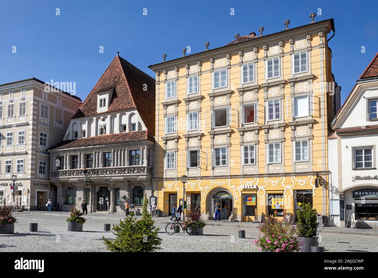 Bummerlhaus am Stadtplatz à Steyr, haute-Autriche, Autriche Banque D'Images