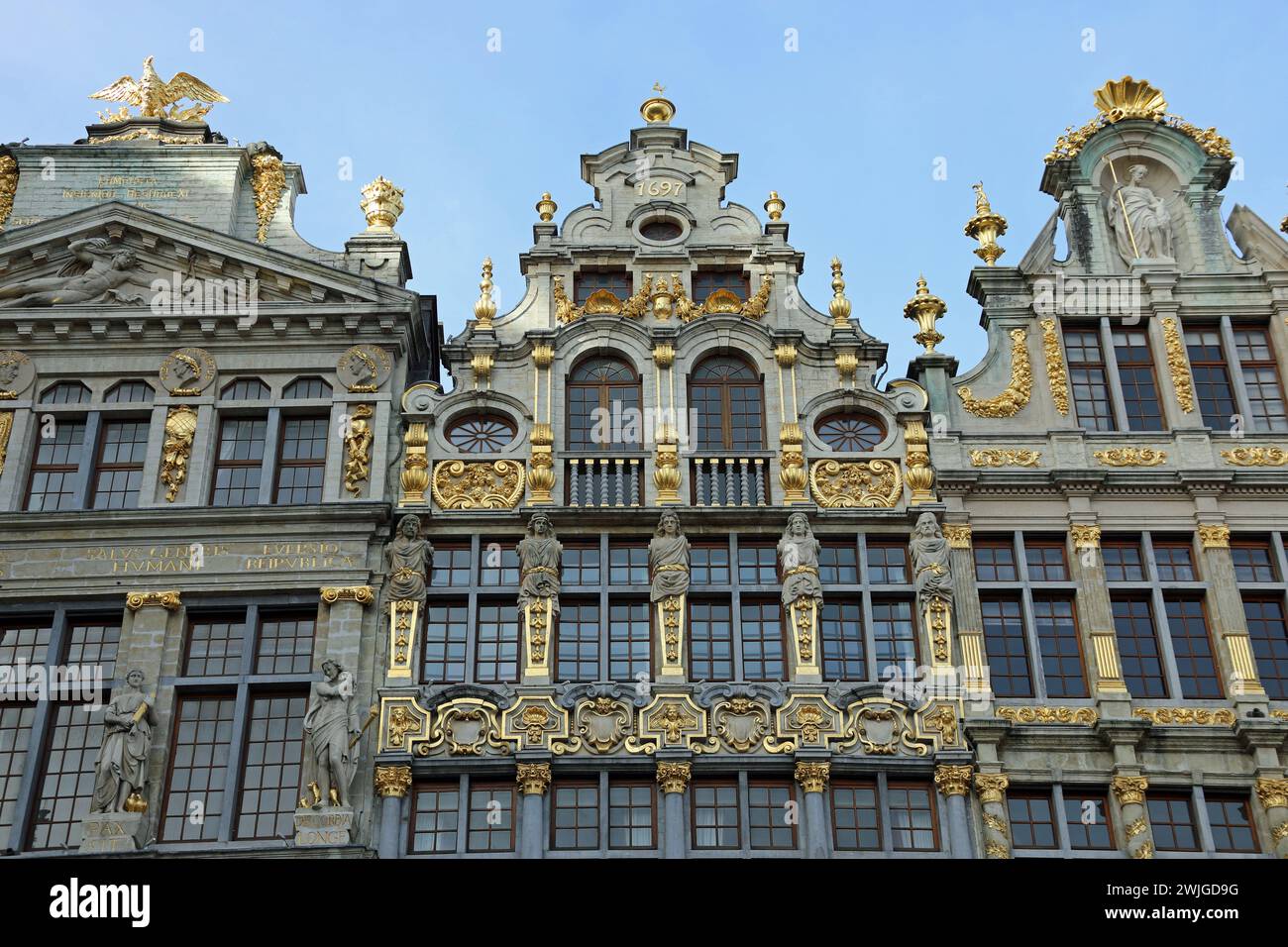 Bâtiments du Grote Markt à Bruxelles Banque D'Images