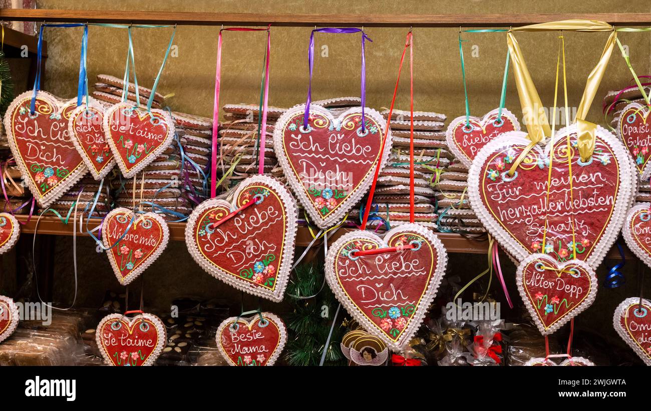 Gingerbread Hearts Banque D'Images