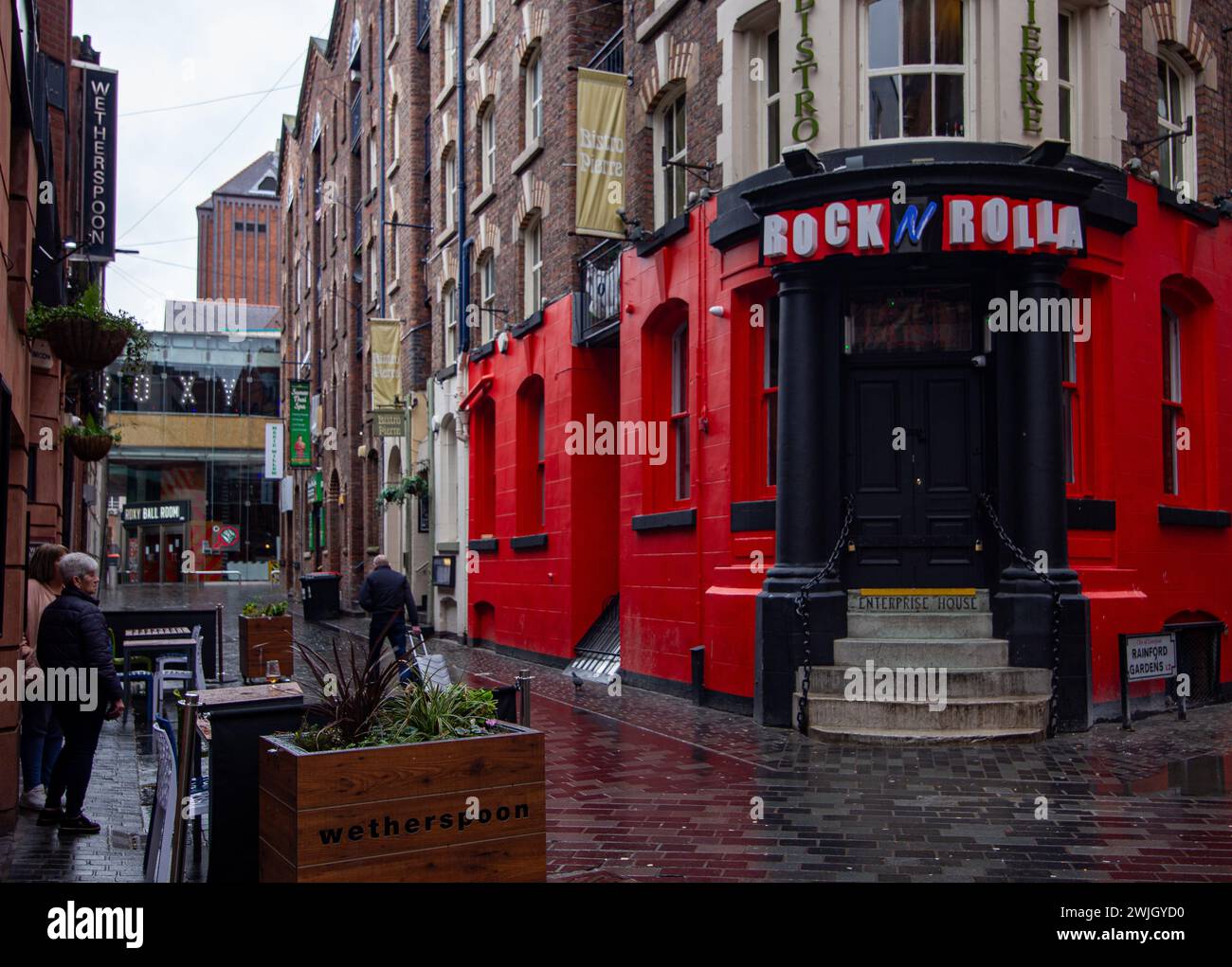 Rock N Rolla Ranford Gardens Bar musical Liverpool City Centre février 2022 Banque D'Images