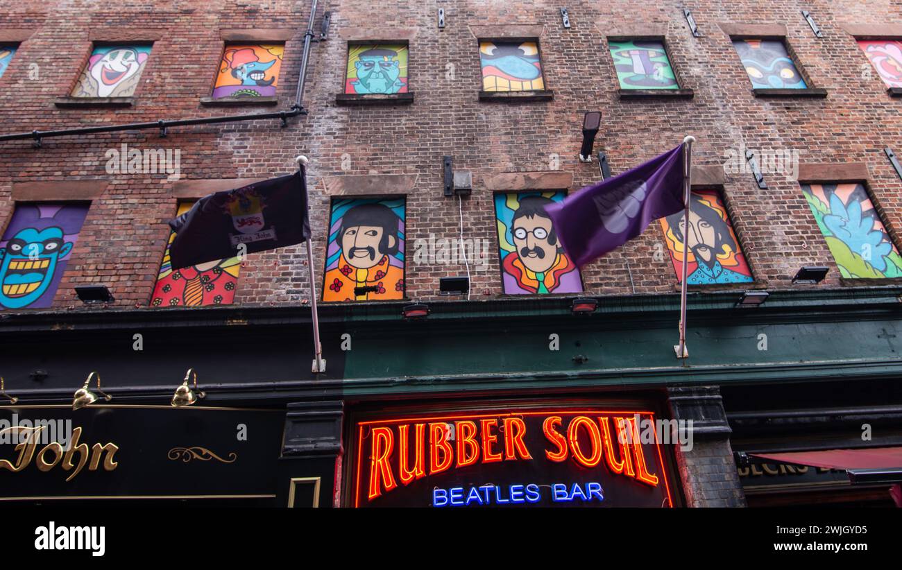 Rubber Soul Beatles bar Liverpool UK Banque D'Images