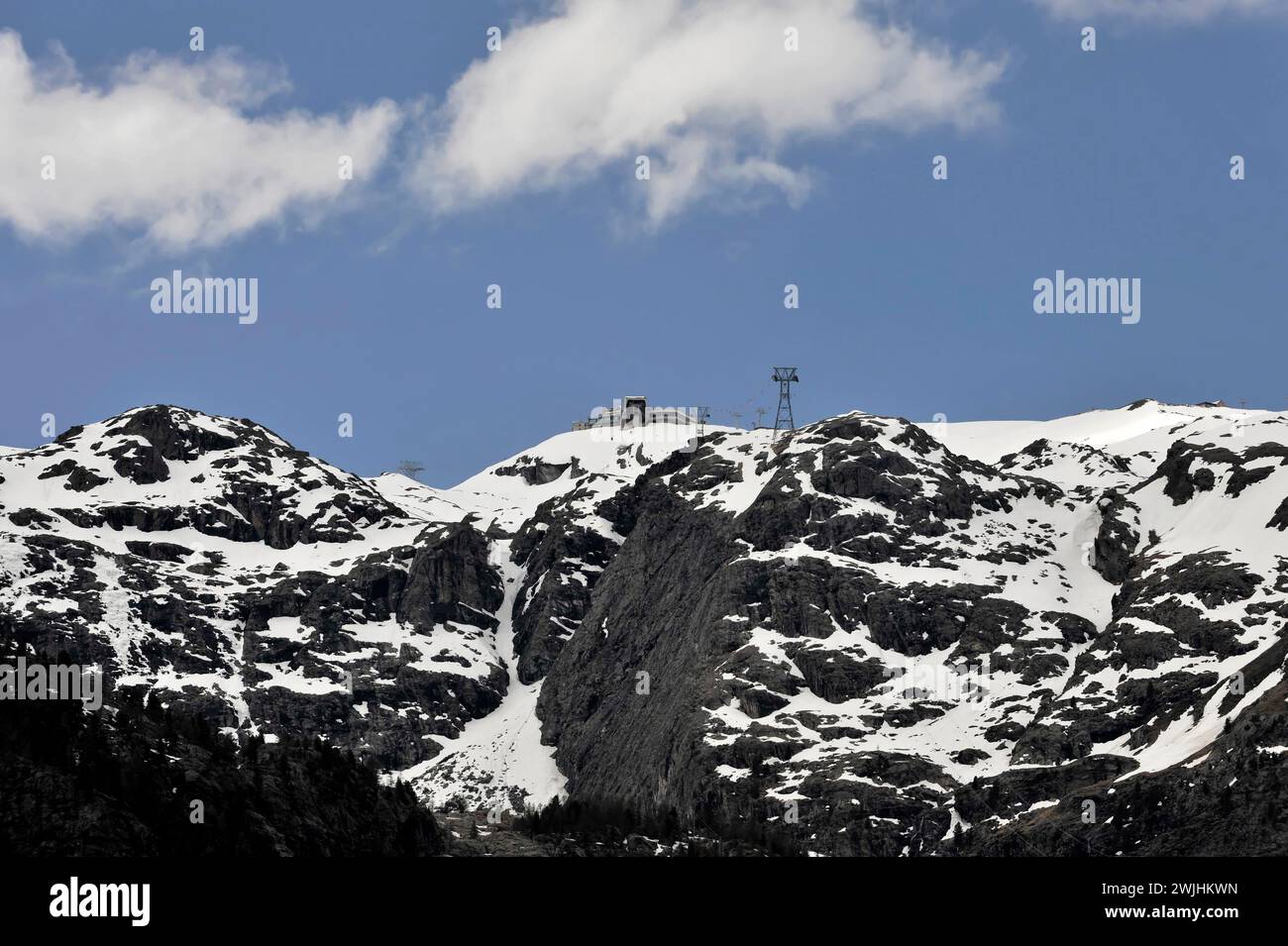 Téléphérique Matterhorn Glacier Paradise, Zermatt, Valais, Alpes suisses, Suisse Banque D'Images