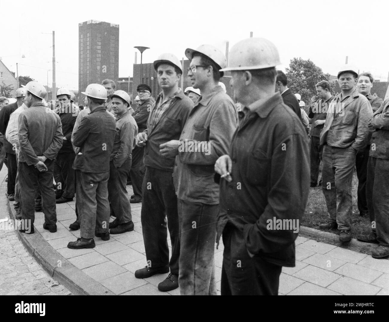 DEU, Allemagne, Dortmund : personnalités de la politique, de l'économie et de la culture des années 50 Hanovre. Travailleurs en grève CA. 1955 Banque D'Images