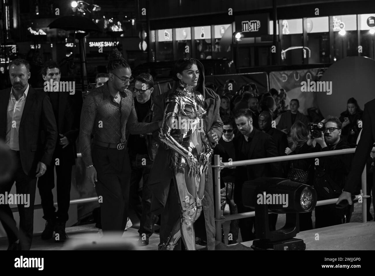 Londres, Royaume-Uni. 14 février 2024. Zendaya assiste à DUNE : part Two - première mondiale à Leicester Square, Londres, Royaume-Uni. Crédit : Voir Li/Picture Capital/Alamy Live News Banque D'Images