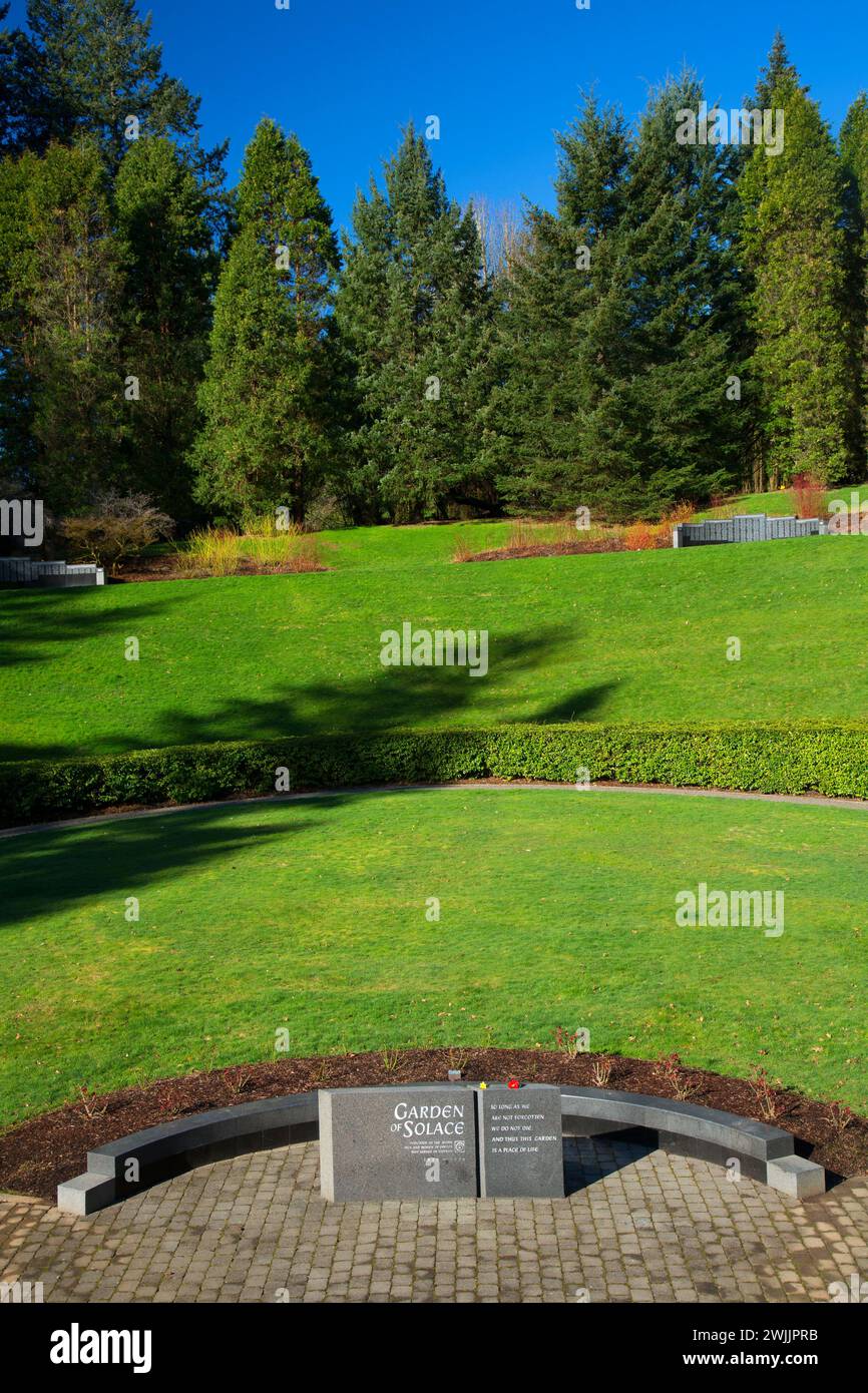 Mémorial des vétérans du Vietnam de l'Oregon, Washington Park, Portland, Oregon Banque D'Images